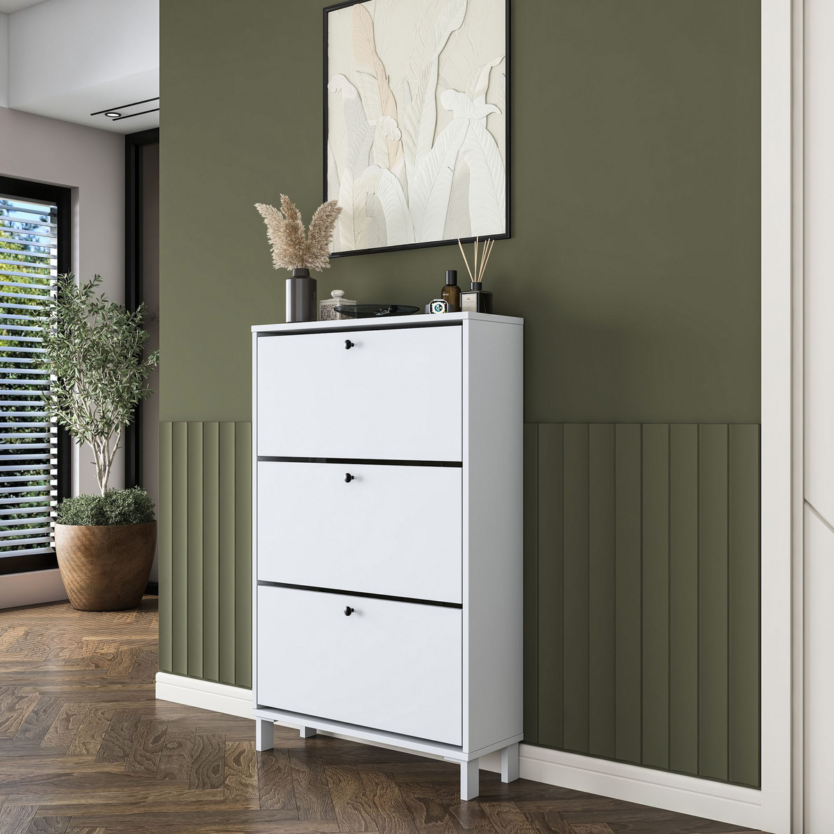 Norda Design Kenkäkaappi Steplane, valkoinen