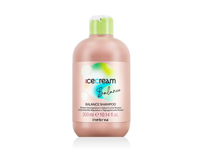 INEBRYA_Ice Cream Balance shampoo rasvoittuville hiuksille 300ml