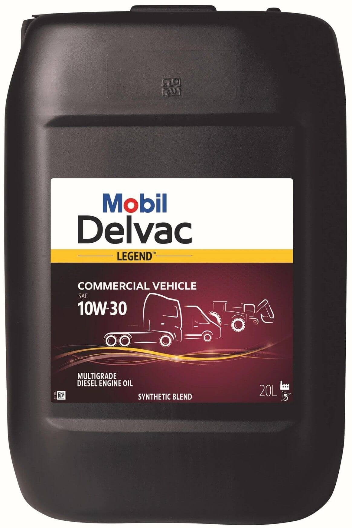 Moottoriöljy Delvac Legend 10W-30 VEH, 20 l, Mobil