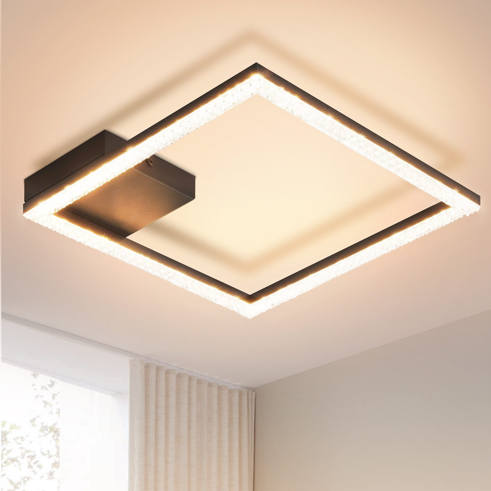 NETTLIFE LED - kattovalaisin, 12W, lämmin Valkoinen Kristallilamppu