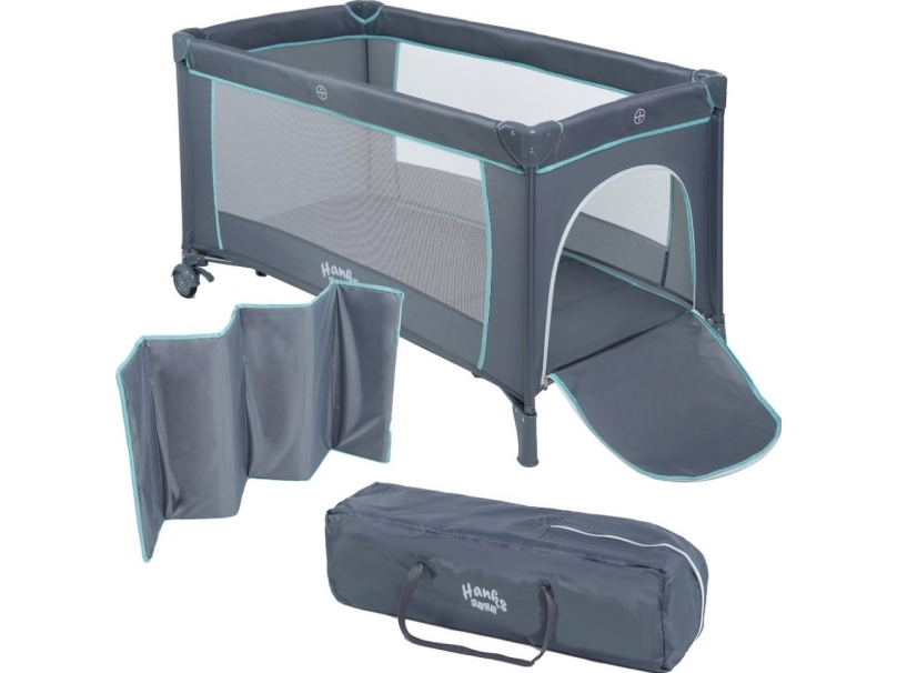 Hanks Kids matkasänky SIMPLE GREY